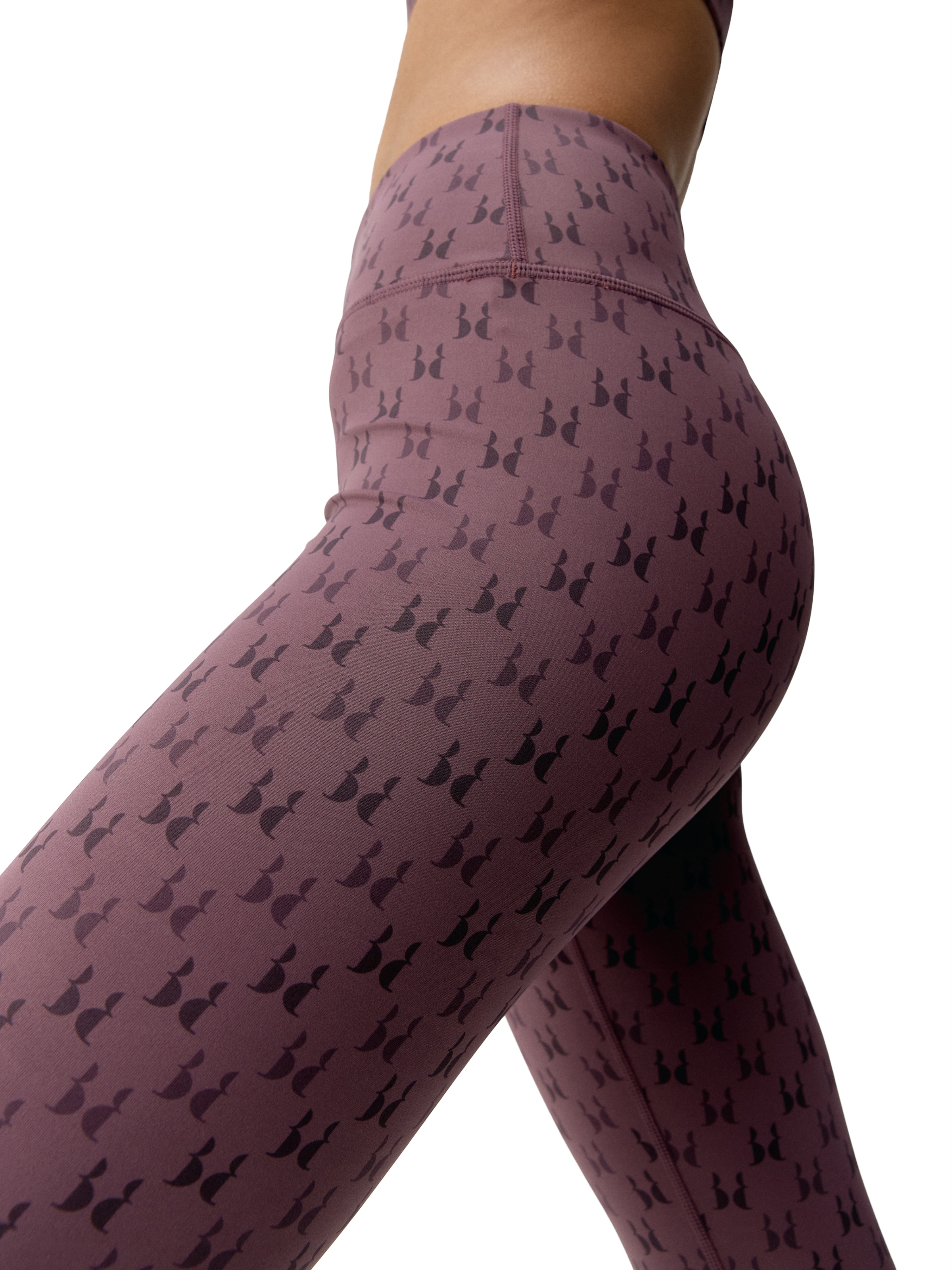 Born Skinny Leggings 'Monogram' in Purple