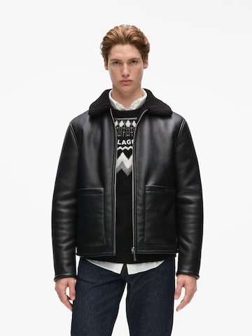 Karl Lagerfeld - Chaqueta de entretiempo en negro: frente