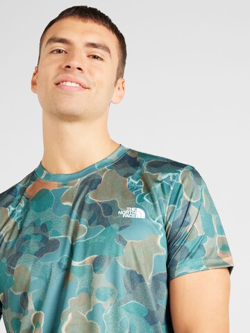 THE NORTH FACE Regular fit Functioneel shirt 'Reaxion Amp' in Groen