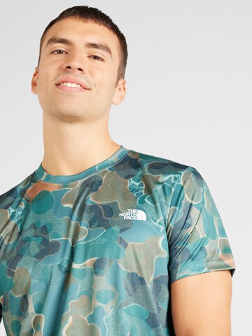 THE NORTH FACE Regular Fit Funktionsshirt 'Reaxion Amp' in Grün
