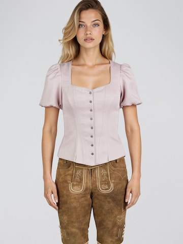 Blouse folklorique 'Herlingen' SPIETH & WENSKY en rose : devant