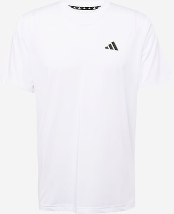 balta ADIDAS PERFORMANCE Sportiniai marškinėliai 'Essentials': priekis