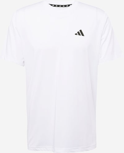 ADIDAS PERFORMANCE Λειτουργικό μπλουζάκι 'Essentials' σε μαύρο / λευκό, Άποψη προϊόντος
