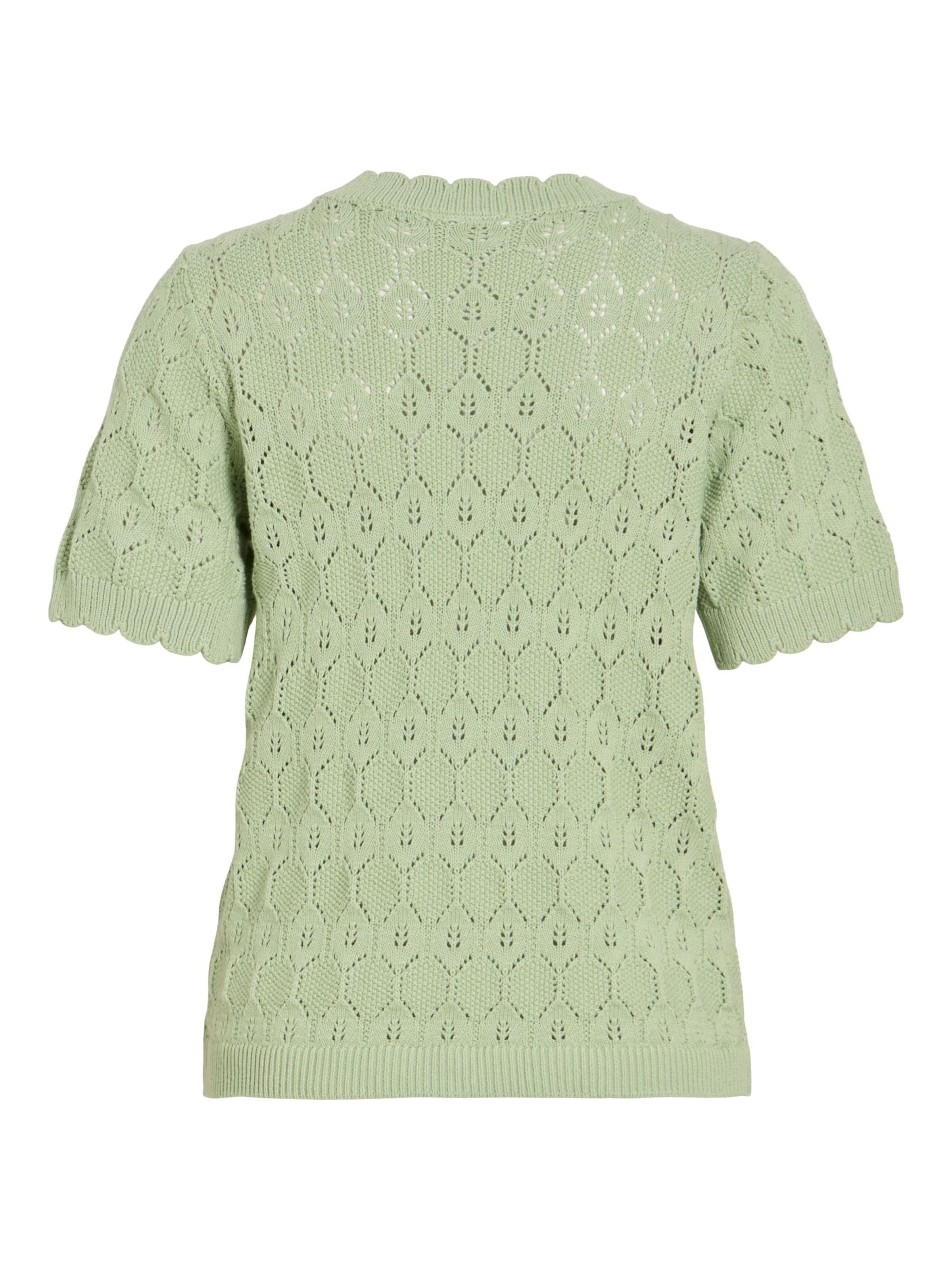 VILA Gebreide bodywarmer 'VILowen' in Groen