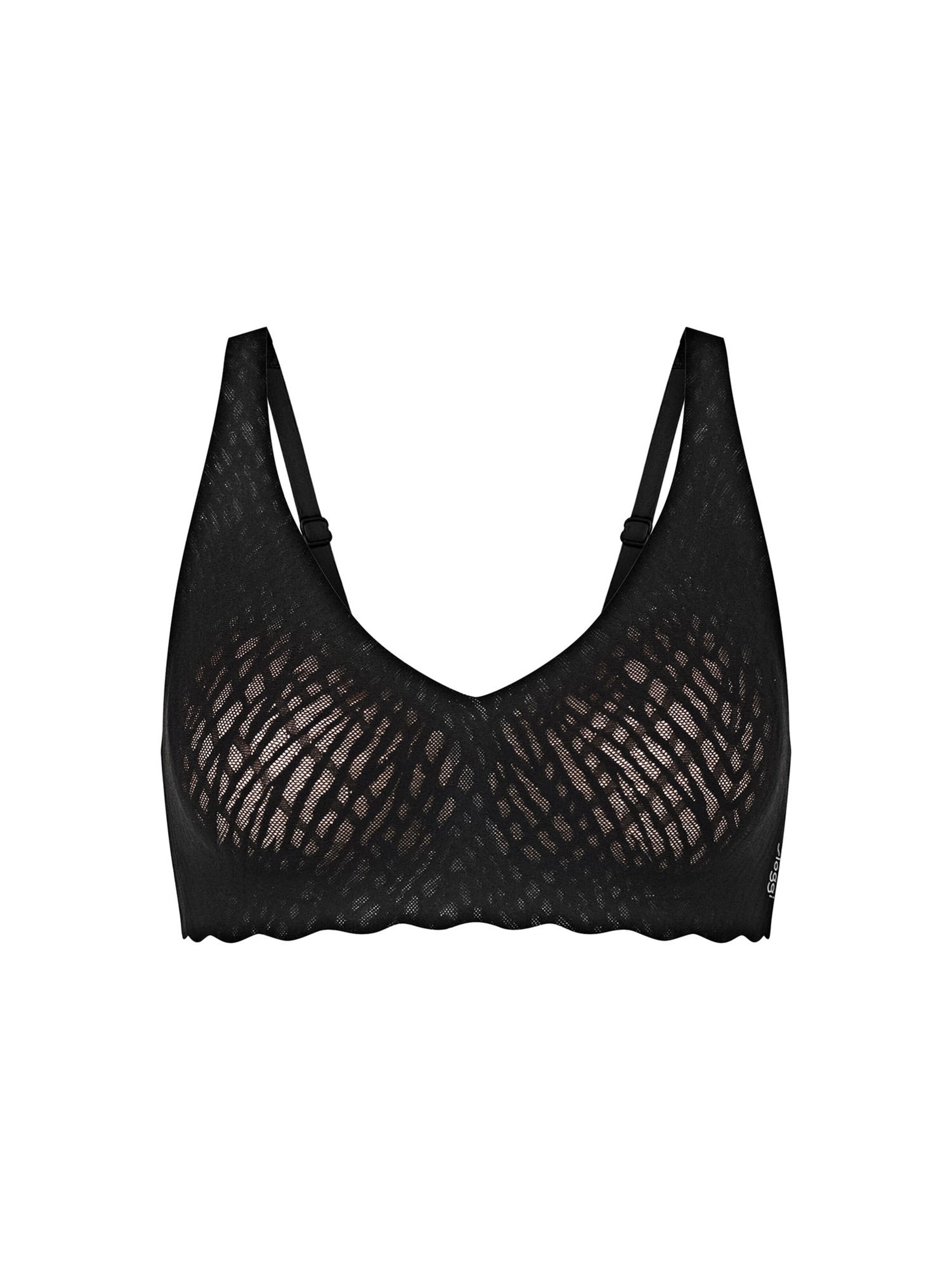 SLOGGI Bügelloser BH ' Blue ZERO Feel Bliss ' in Schwarz: Vorderseite