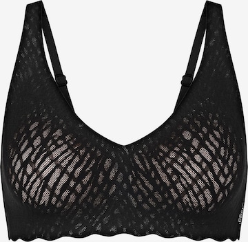 SLOGGI Bügelloser BH ' Blue ZERO Feel Bliss ' in Schwarz: Vorderseite