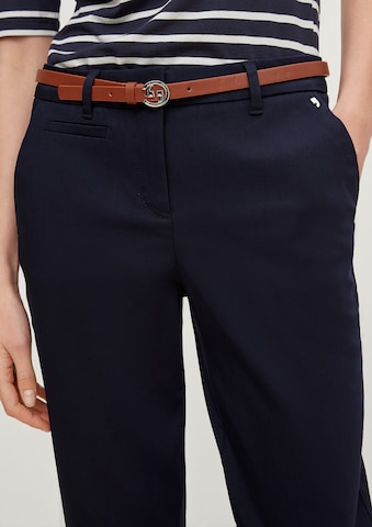 COMMA Slim fit Chino trousers in Blue