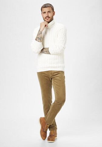 REDPOINT Slim fit Pants 'Milton' in Brown