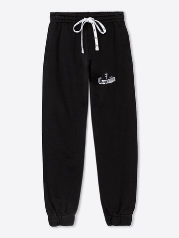 Carnalita - Loosefit Pantalón 'Pantalón de chándal con logo bordado' en negro