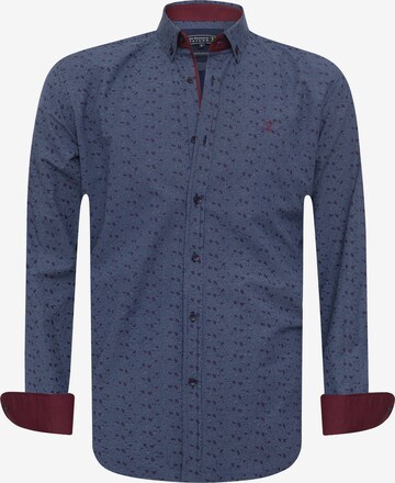 Chemise 'Bata' Sir Raymond Tailor en bleu : devant