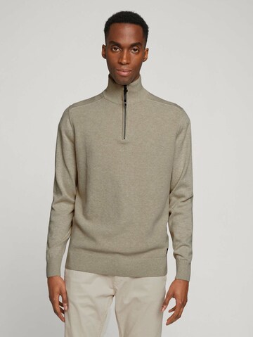 TOM TAILOR Sweater in Grey: front