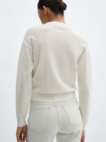 Pull-over 'PAOLA' MANGO en blanc