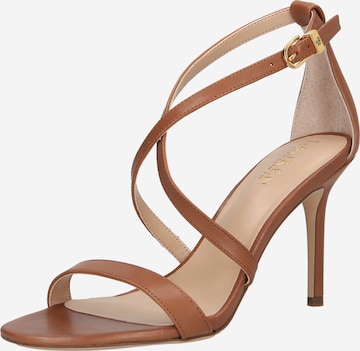Lauren Ralph Lauren Strap Sandals 'GABRIELE' in Brown: front