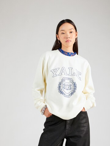 Nasty Gal Μπλούζα φούτερ 'Yale' σε μπεζ: μπροστά