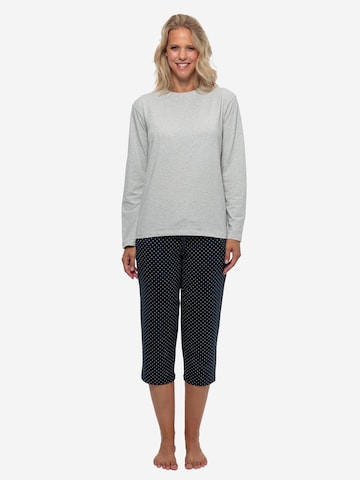 SCHIESSER Pyjama 'Cotton' in Blauw