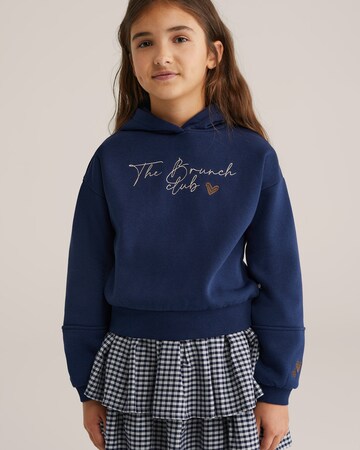 WE Fashion Sweatshirt in Blau: Vorderseite