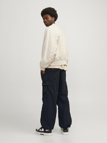 JACK & JONES Wide leg Cargo Pants in Black