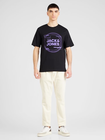 JACK & JONES Shirt 'PILOU' in Zwart