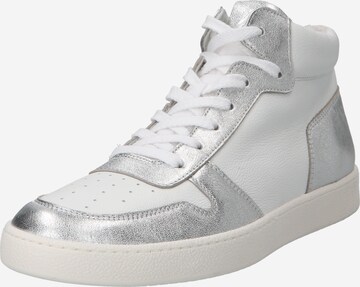 Paul Green Sneakers hoog in Zilver: voorkant