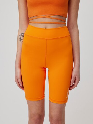 Skinny Pantalon de sport 'Anian' LeGer by Lena Gercke en orange : devant