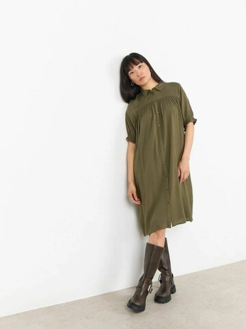 Soyaconcept Košilové šaty – zelená: přední strana