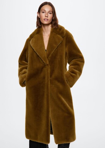 MANGO Winter Coat 'Chilly' in Brown: front