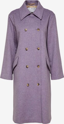 Manteau mi-saison SELECTED FEMME en violet : devant