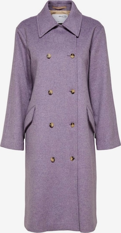 SELECTED FEMME Between-Seasons Coat in Purple: front