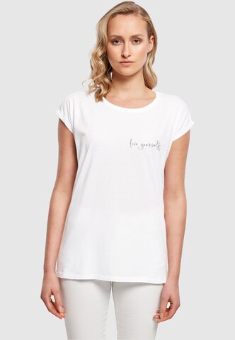 Maglietta 'Love Yourself' di Merchcode in bianco: frontale