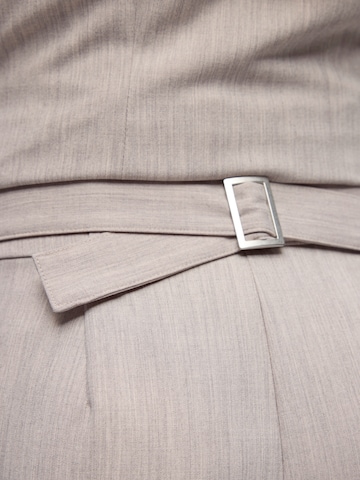 OBJECT Loosefit Bandplooibroek 'OBJIVALO' in Bruin