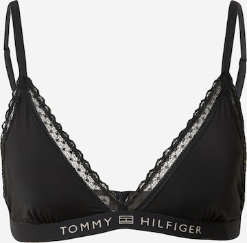 Tommy Hilfiger Underwear Triangle Bra in Black: front