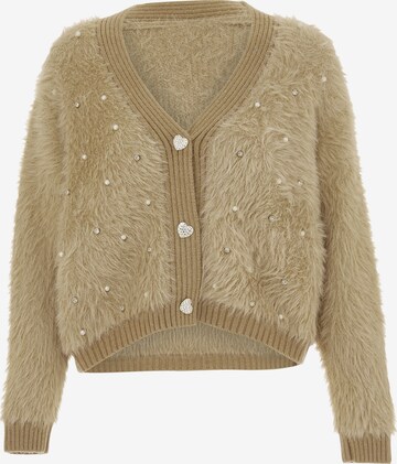 IMMY Knit Cardigan in Beige: front