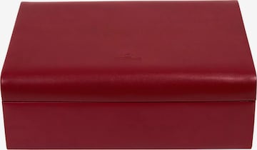 WINDROSE Schmuckkasten 'Merino' in Rot: Vorderseite