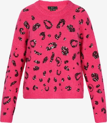 fainaŠiroki pulover 'Fashion Look' - roza boja: prednji dio