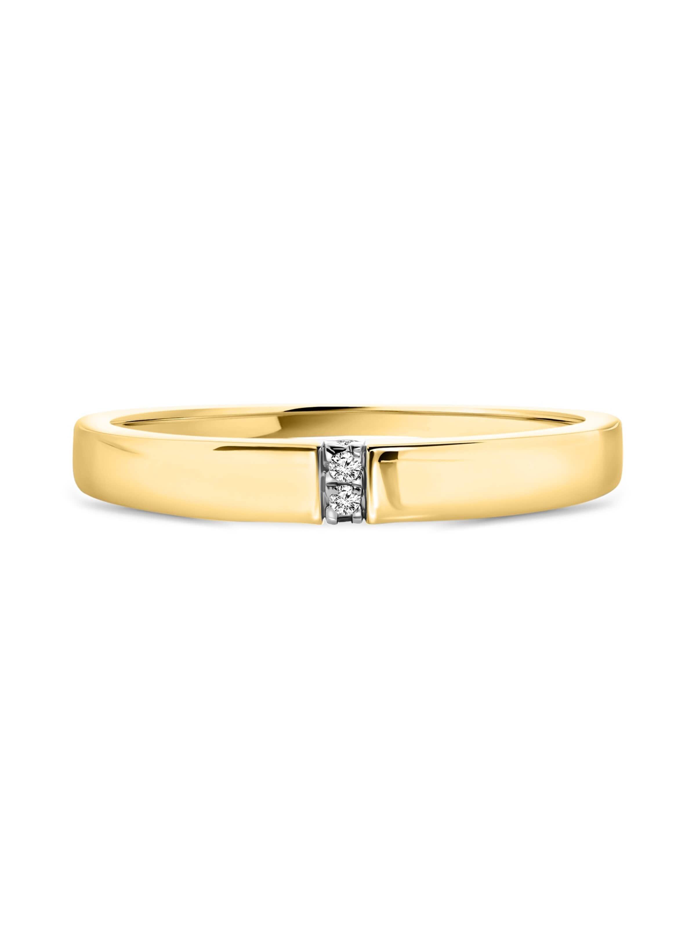 DIAMANT LETERNEL Ring 'Ring aus 375 Gelbgold mit Diamant' in Gold: front