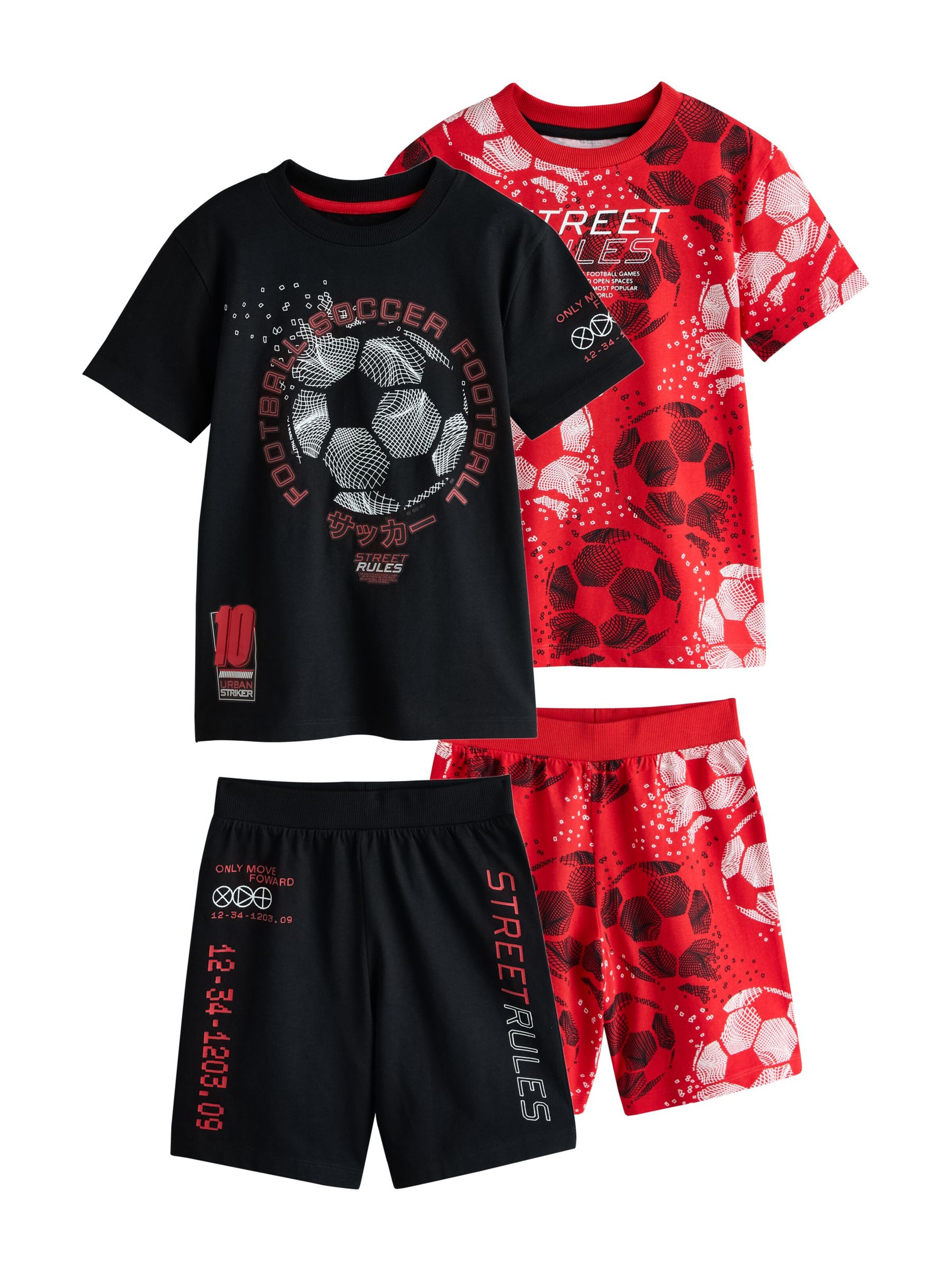 Next Schlafanzug in Schwarz: Vorderseite