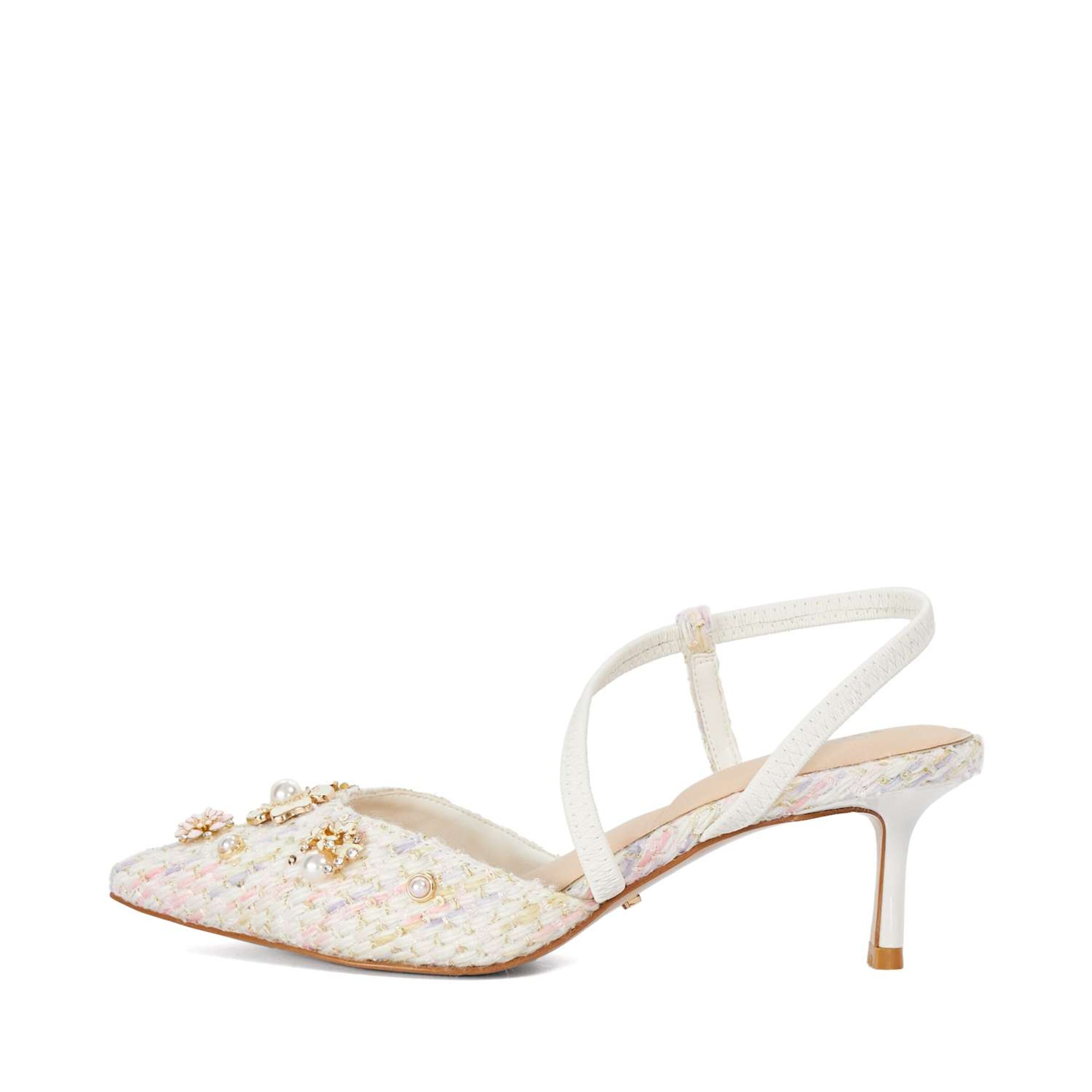 Dune LONDON Slingpumps 'Dyana' in Wit