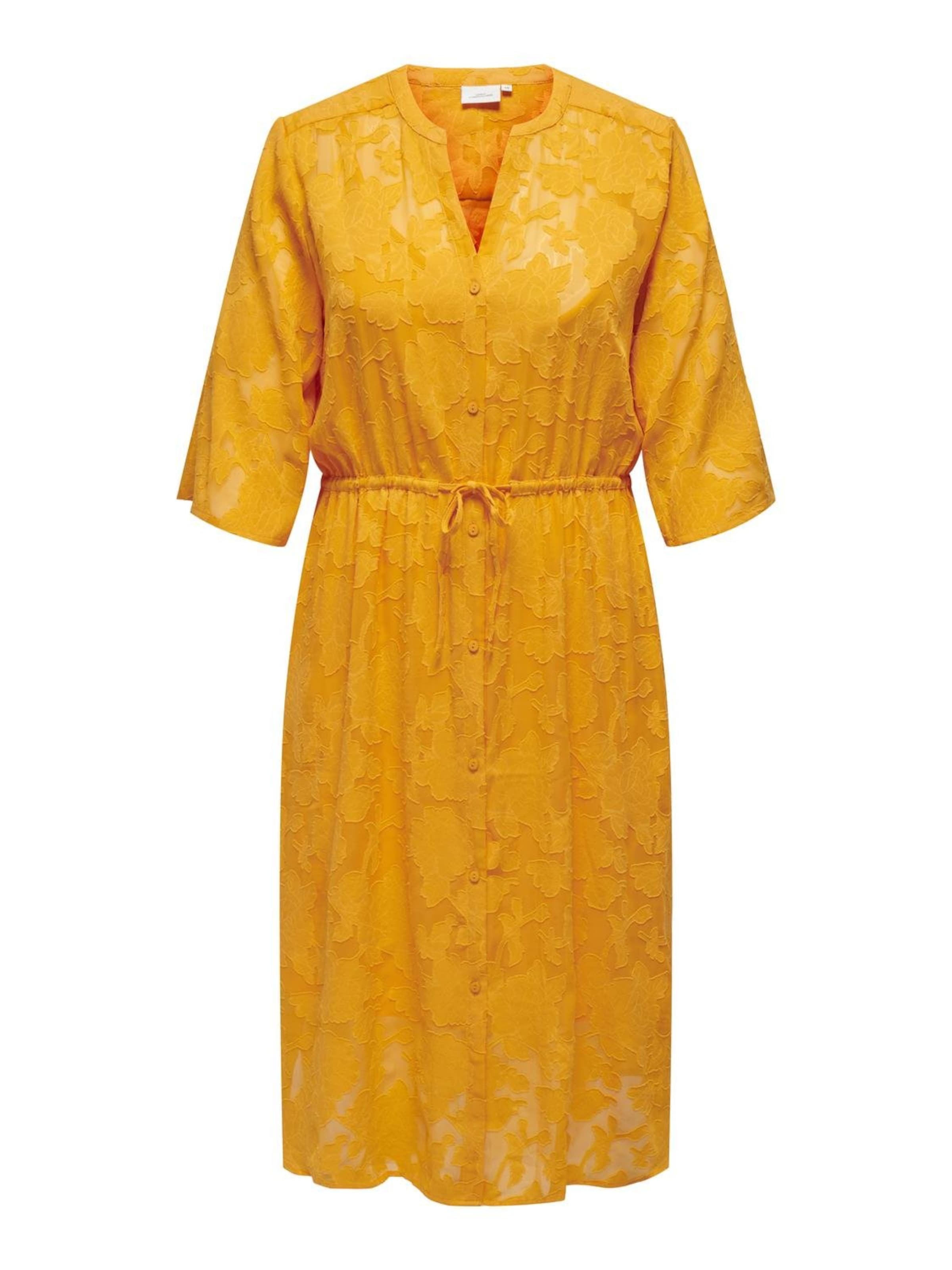 ONLY Carmakoma Shirt Dress 'DELLAVINE' in Yellow: front