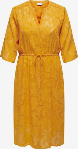 ONLY Carmakoma Платье-рубашка 'DELLAVINE' в Оранжевый: спереди