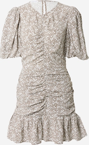 Designers Remix - Vestido 'Hawaii' en marrón: frente