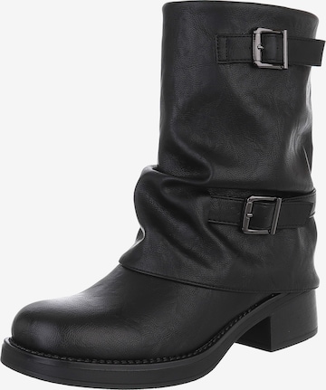 Ital-Design Boots in Black: front