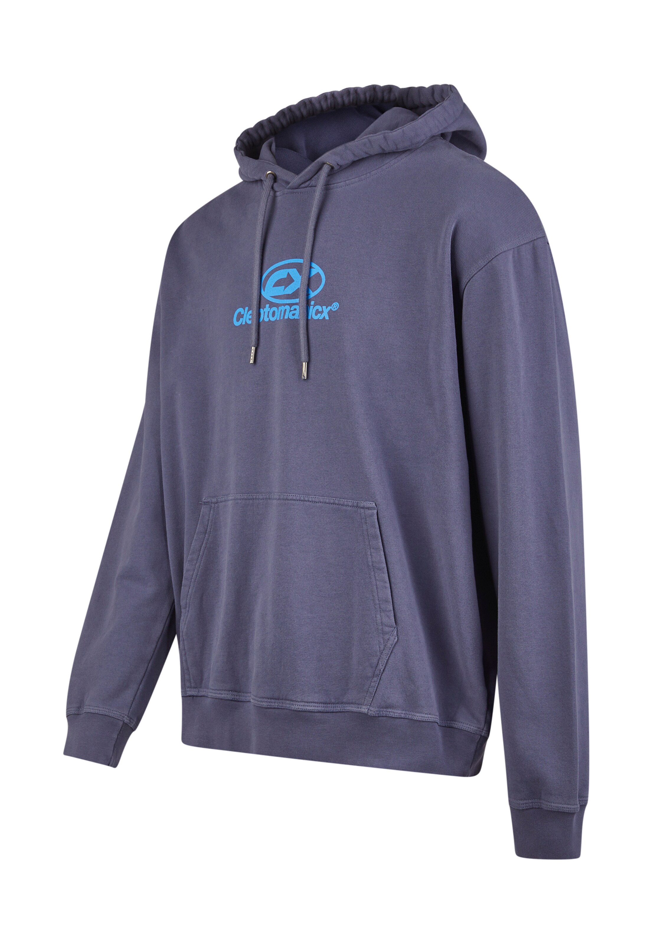 Cleptomanicx Sweater 'Classic Hooded Delivering' in Blue