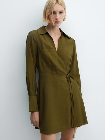 MANGO Dress in Green: front