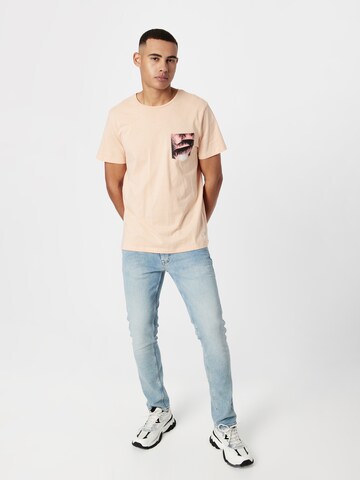 BLEND - Camiseta en beige