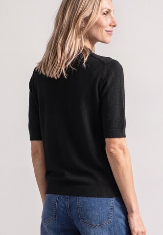 STREET ONE Kurzarm Pullover mit Turtle Neck in Schwarz