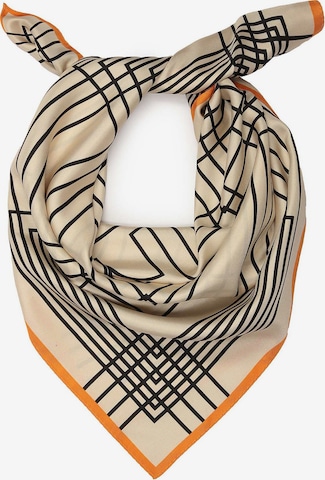 Kazar Scarf in Beige: front