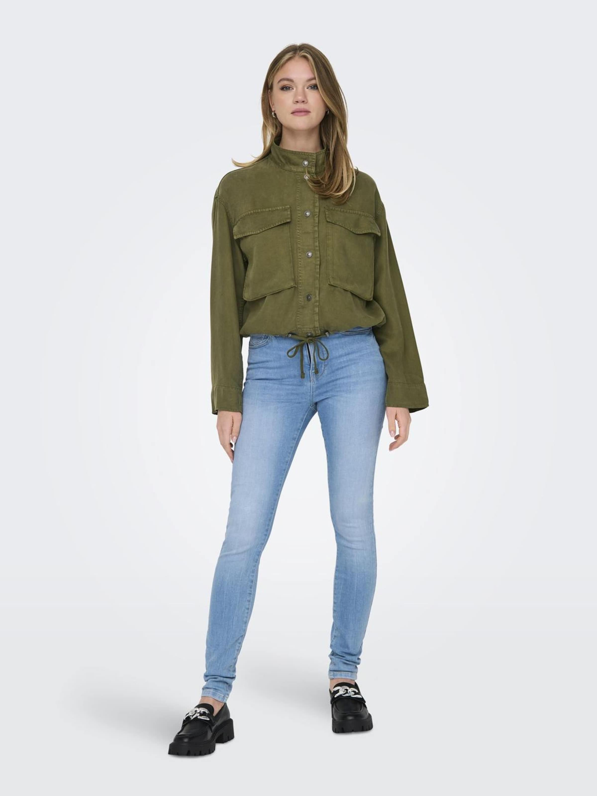 Veste mi saison ONLY en Kaki ABOUT YOU