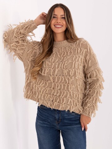 Madnezz House Sticktop '2008.86' in Beige: Vorderseite