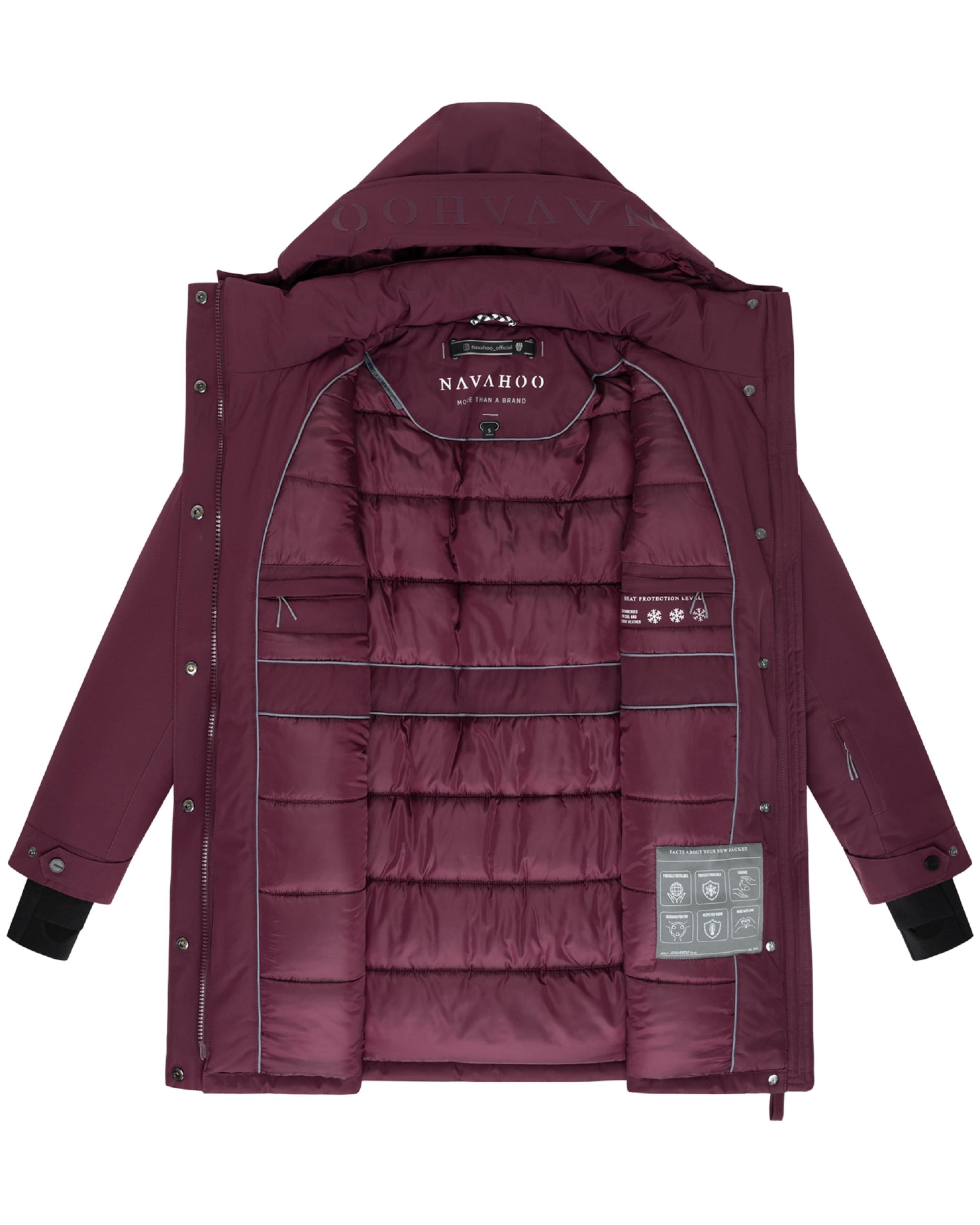 NAVAHOO Χειμερινό παλτό 'Frostkuss 14' σε κόκκινο
