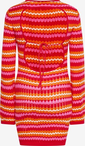 ebeeza Knitted dress in Mixed colors